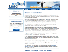Tablet Screenshot of leadtothetop.com